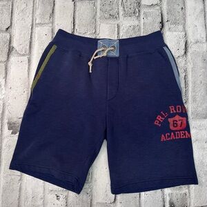 Polo Ralph Lauren PRL Rowing Academy Navy Soft Fleece Sweat Shorts Size Medium